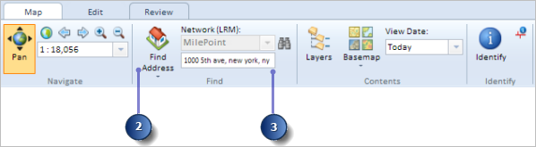 Find Address in Roadway Characteristics Editor